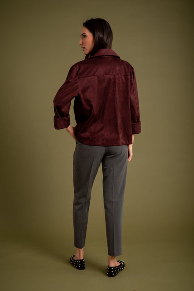 Chaqueta Luna Borgoña