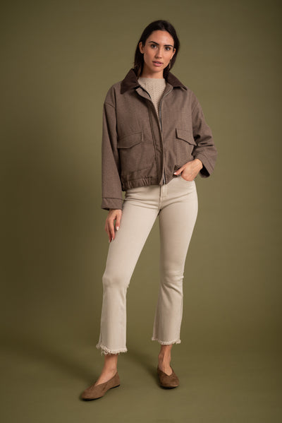 Bomber Sofía Moka