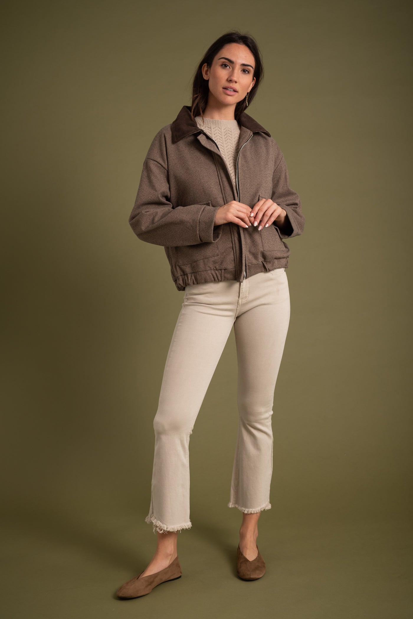 Bomber Sofía Moka