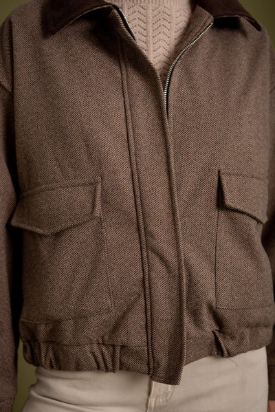 Bomber Sofía Moka
