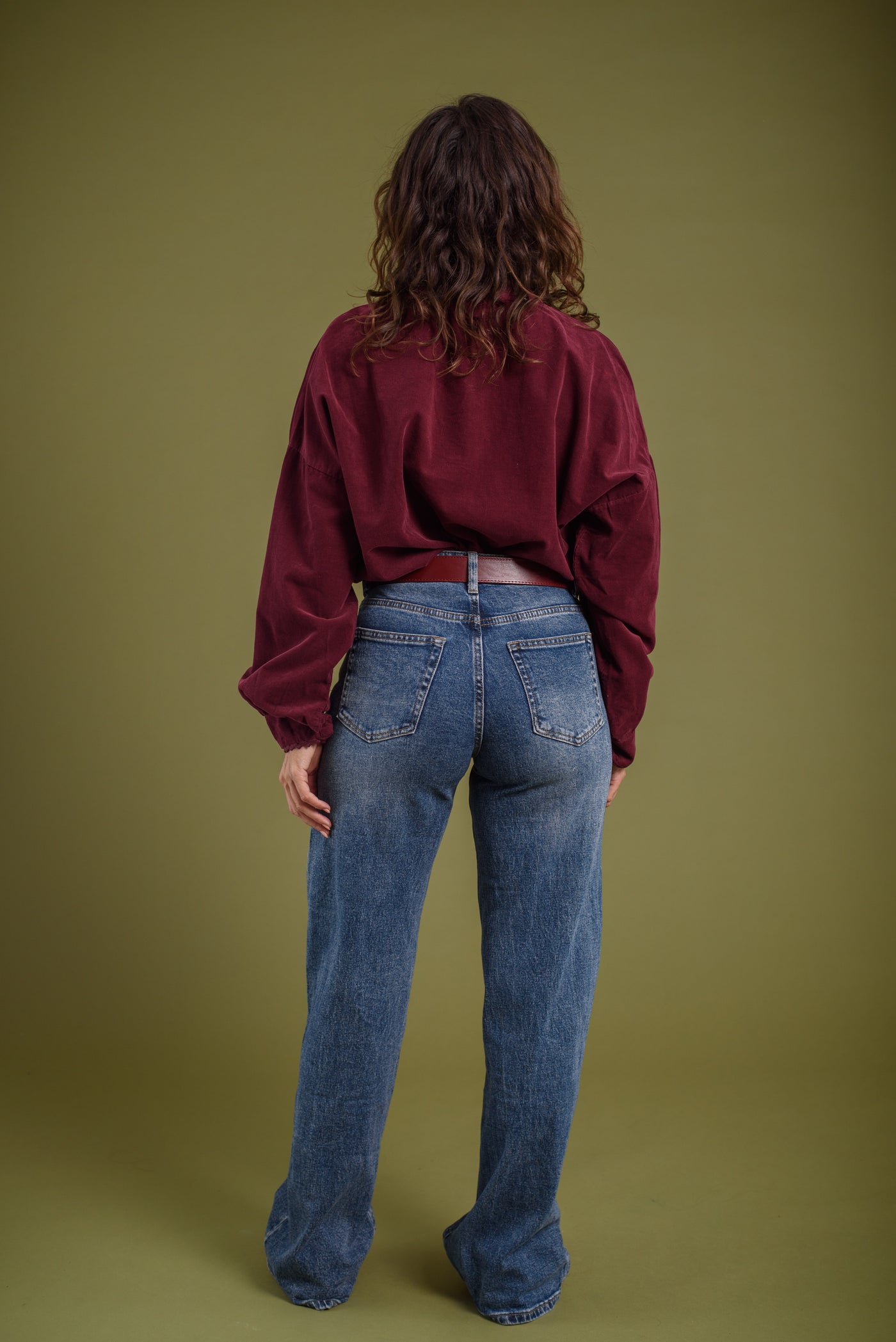 Blusa Petra Borgoña