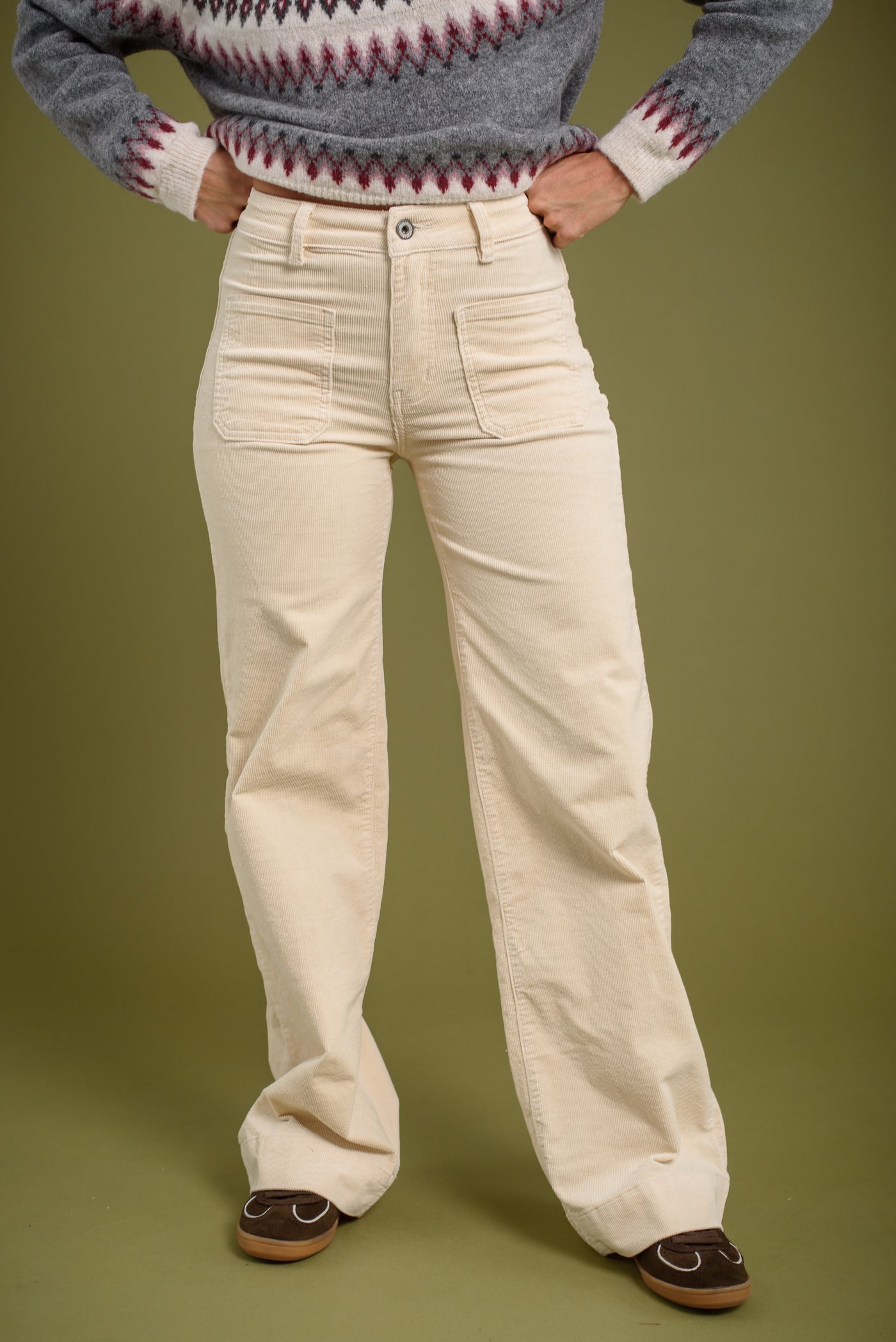 Pantalón Alejandra Pana Beige