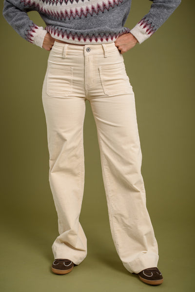 Pantalón Alejandra Pana Beige