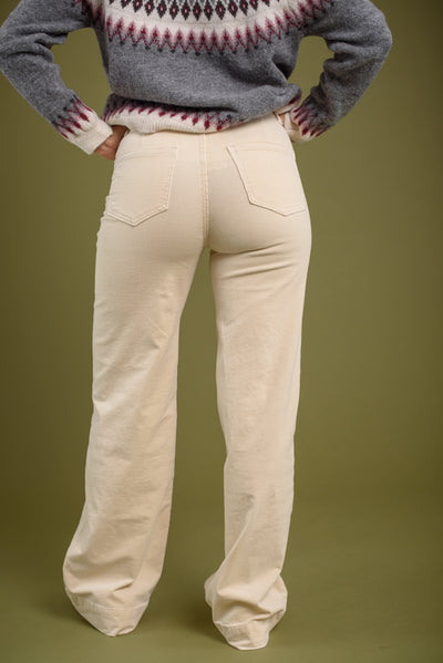 Pantalón Alejandra Pana Beige