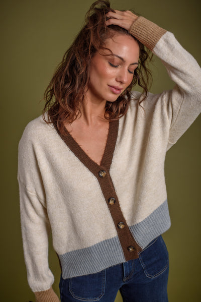 Cardigan Roma Beige