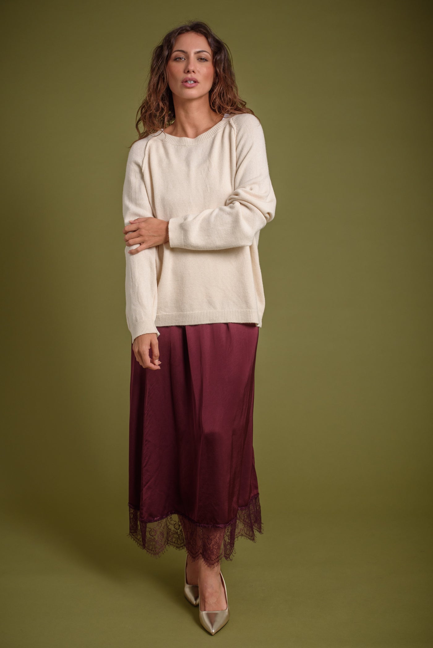 Falda Laia Borgoña