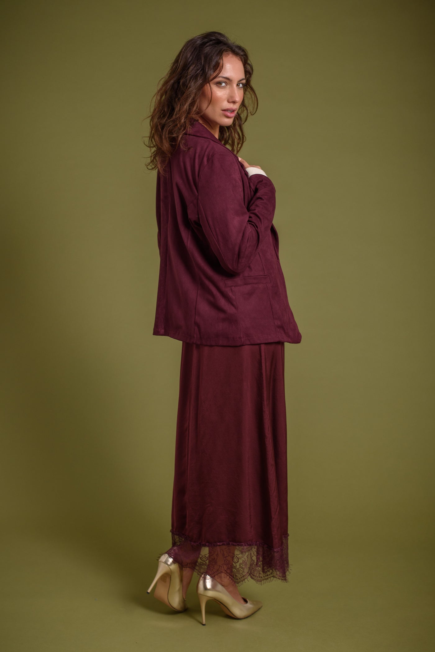 Falda Laia Borgoña