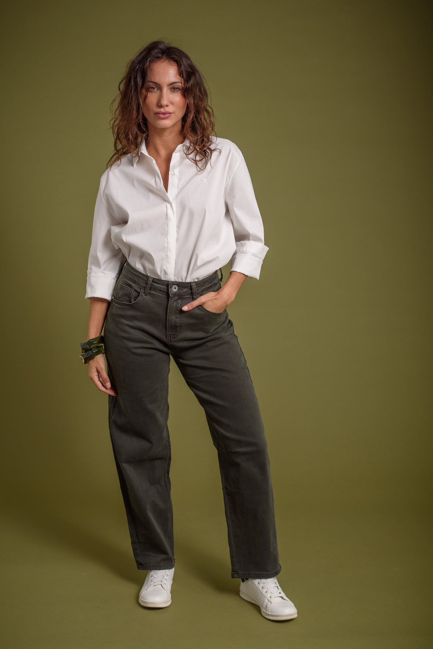 Jeans Milan Verde Caza