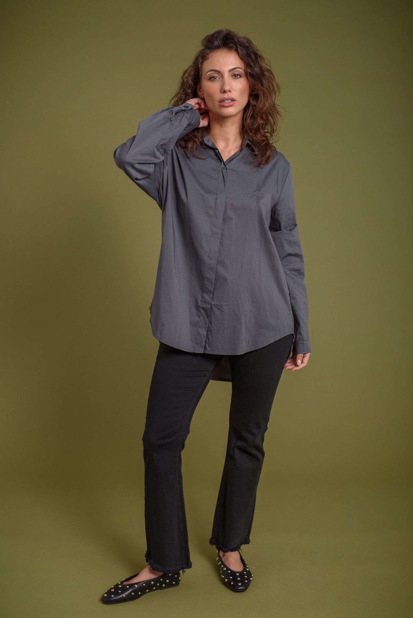 Camisa Melissa Plomo