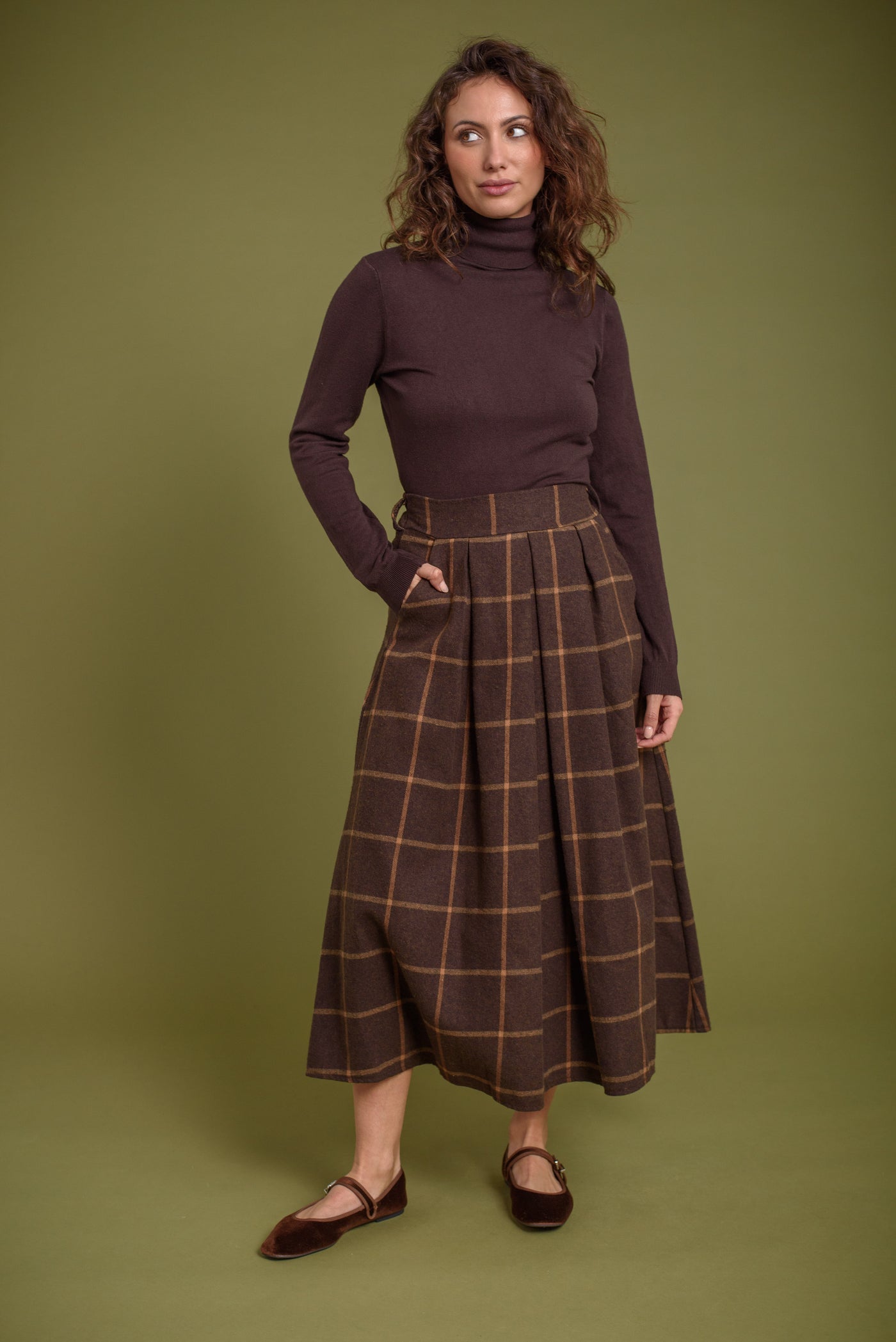 Falda Kate Chocolate