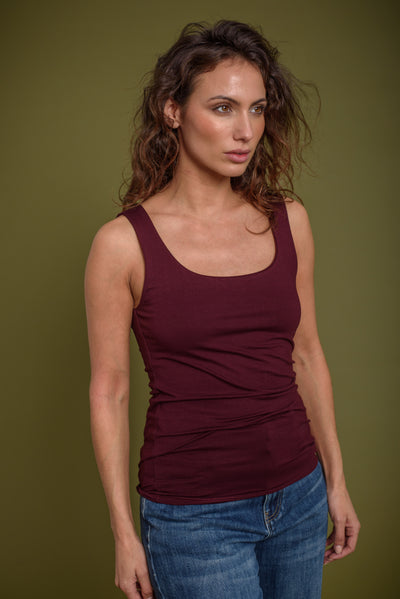 Tank Top Borgoña
