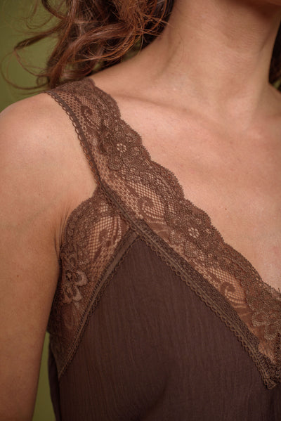 Top Lencero Rita Chocolate