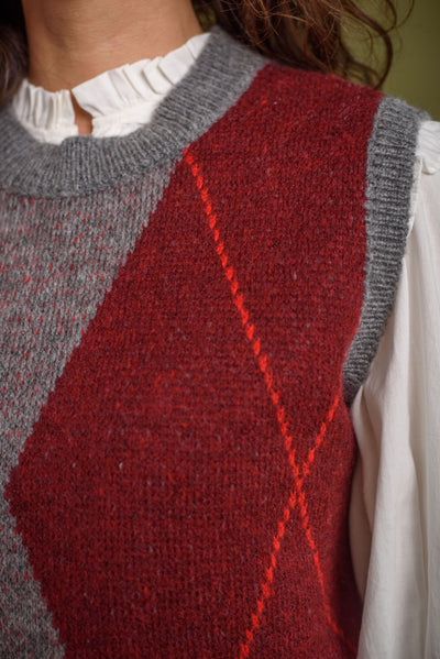 Chaleco Belly Burdeos