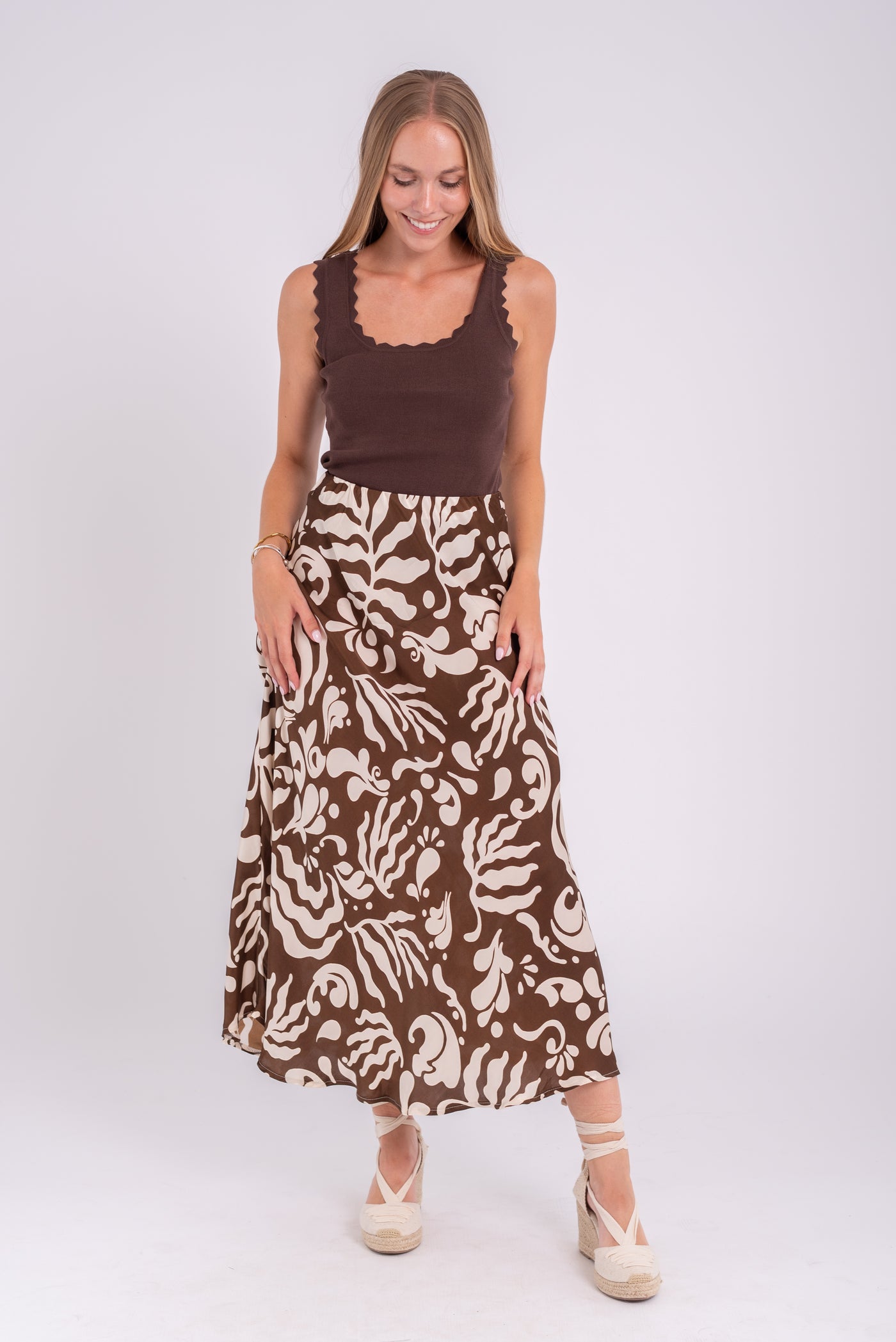 Falda Rosaura Chocolate