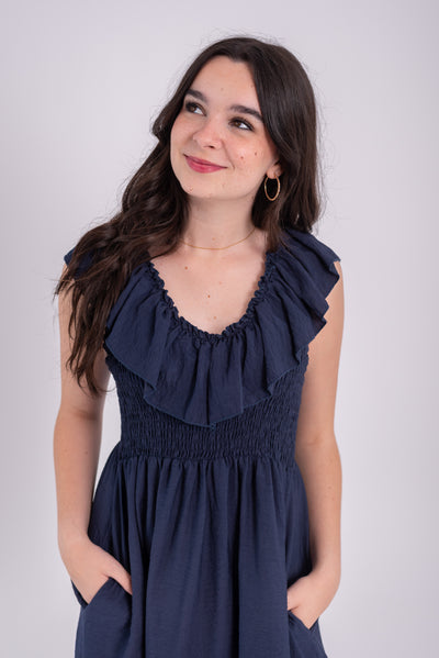 Vestido India Marino